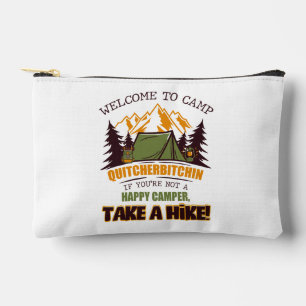 Pochette À Accessoires Bienvenue au camp Quitcherbitchin, joyeux campeur