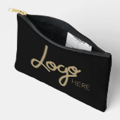 Pochette À Accessoires Big Business Logo Simple Elegant Moderne Noir (Ouvrir)