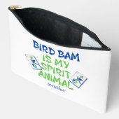 Pochette À Accessoires Bird Bam is My Spirit Animal Mahjong Bird Tiles (Ouvrir)
