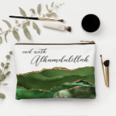Pochette À Accessoires Bismillah Alhamdullilah Green Agate
