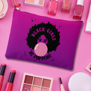 Pochette À Accessoires Black Girls Be Popping Cute Cosmetic Bag
