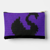 Pochette À Accessoires Black Swan Violet violet Artisan Crochet Imprimer (Verso)