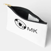 Pochette À Accessoires Black world globe ajouter nom monogramme détails d (Ouvrir)