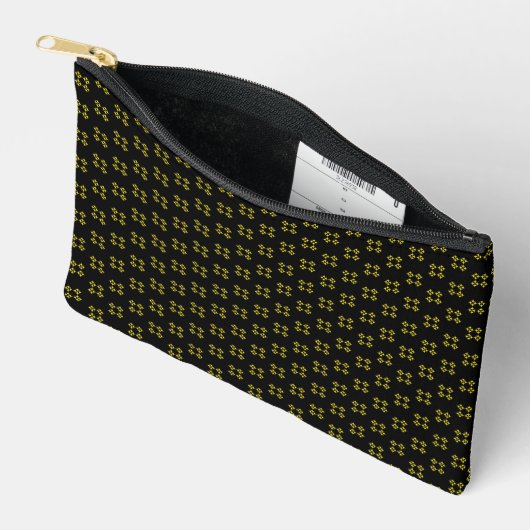 Pochette À Accessoires Black & Yellow Small (Ouvrir)