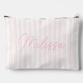 Pochette À Accessoires Blason de mariage floral élégant (Verso)