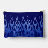 Pochette À Accessoires Bleu cool sur Blue Racing Flames (Verso)