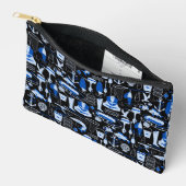 Pochette À Accessoires Bleu de pêche (Ouvrir)