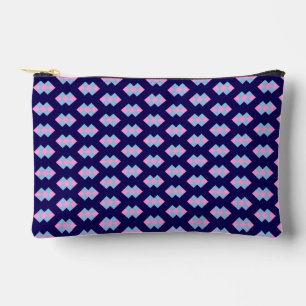 Pochette À Accessoires Bleu Diamant Petit
