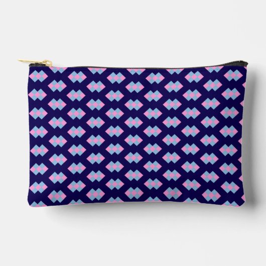 Pochette À Accessoires Bleu Diamant Petit (Recto)