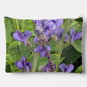 Pochette À Accessoires Bleu-Eyed Denton sur les fleurs violettes (Verso)