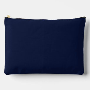 Pochette À Accessoires Bleu Nuit Marine Uni