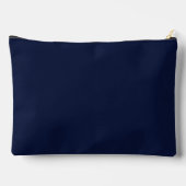 Pochette À Accessoires Bleu Nuit Marine Uni (Verso)
