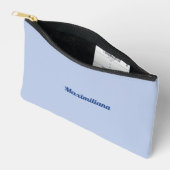 Pochette À Accessoires Bleu - Petite poche d'accessoires solide (Ouvrir)