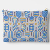 Pochette À Accessoires Bleu Pickleball Paddles avec Monogramme (Verso)