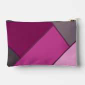 Pochette À Accessoires Bloc de couleur Charbon Rose Violet (Verso)