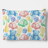 Pochette À Accessoires Blocs d'ours et voitures (Verso)