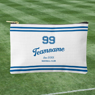 Pochette À Accessoires Blue Baseball Custom Player Numéro et nom de l'équ