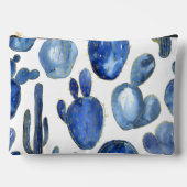 Pochette À Accessoires Blue Cactus Gold White Desert Travel Fun (Recto)
