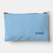 Pochette À Accessoires Blue Faux Glitter + Navy MAKEUP (Verso)