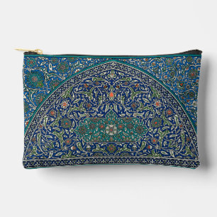 Pochette À Accessoires Blue Green Orange Turquoise Ornat Motif arabe