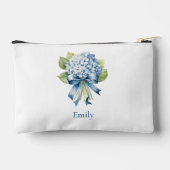 Pochette À Accessoires Blue Hydrangea Bridesmaid Cosmétique (Verso)