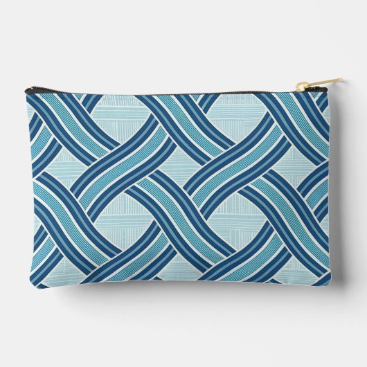 Pochette À Accessoires Blue Lines Pattern (Verso)