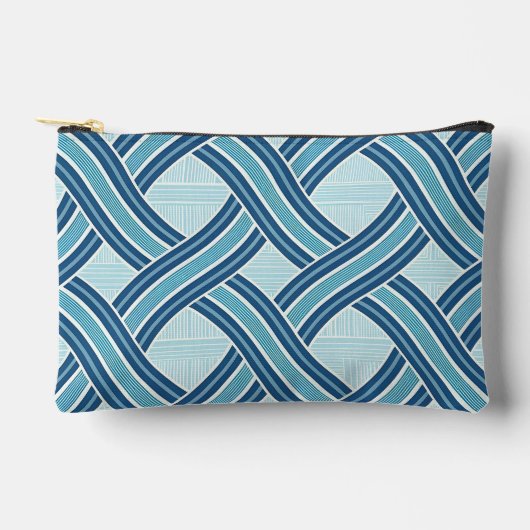 Pochette À Accessoires Blue Lines Pattern (Recto)