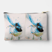 Pochette À Accessoires Blue Wren Australian Bird Watercolour Painting (Verso)