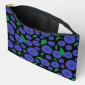 Pochette À Accessoires Blueberries Motif sans faille (Ouvrir)