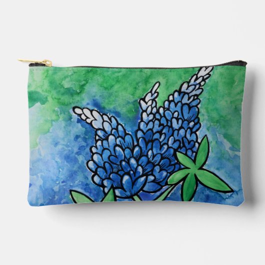 Pochette À Accessoires Bluebonnets du Texas (Recto)