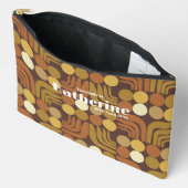 Pochette À Accessoires Bohème Brun foncé (Ouvrir)
