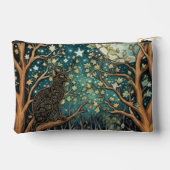 Pochette À Accessoires Boho cat starry night sky woodland forest (Verso)