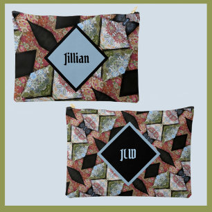 Pochette À Accessoires Boho Chic Patchwork multicolore