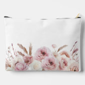 Pochette À Accessoires Boho, floral, Cadeau, Nom (Verso)