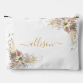 Pochette À Accessoires Boho, floral, Nom du cadeau (Verso)
