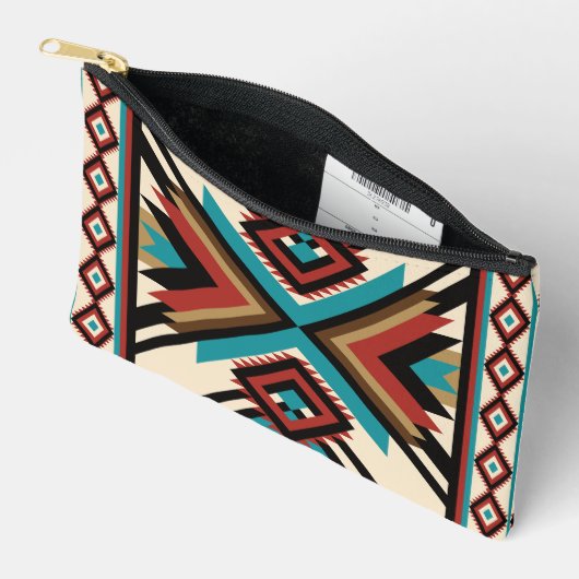 Pochette À Accessoires Boho Geometric (Ouvrir)