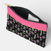 Pochette À Accessoires Boho Wildflowers Pink Girly Trendy (Ouvrir)