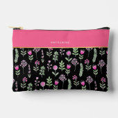 Pochette À Accessoires Boho Wildflowers Pink Girly Trendy (Recto)