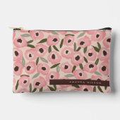 Pochette À Accessoires Bold Inky Floral Pattern | Hand-Drawn Botanical (Recto)