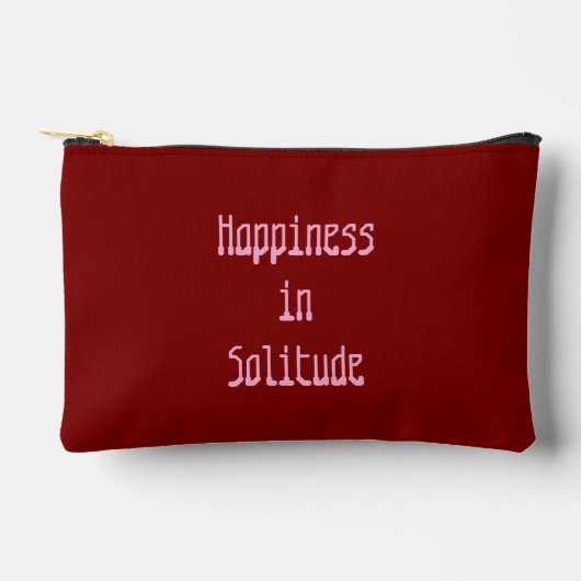 Pochette À Accessoires Bonheur dans la solitude (Recto)