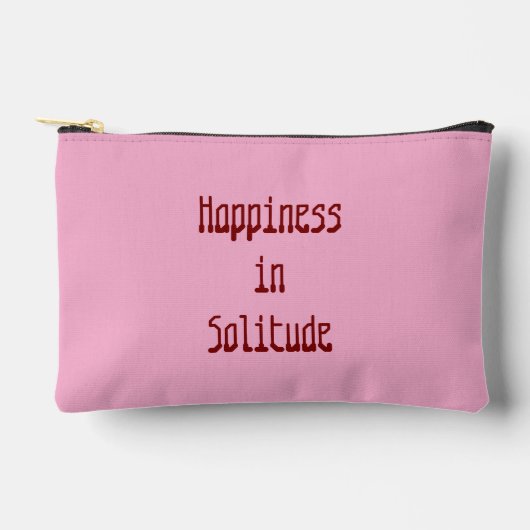 Pochette À Accessoires Bonheur dans la solitude (Recto)