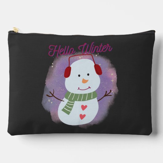 Pochette À Accessoires bonjour hiver (Recto)