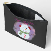 Pochette À Accessoires bonjour hiver (Ouvrir)