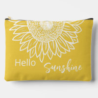 Bonjour Sunshine Sunflower Coussin extérieur