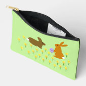 Pochette À Accessoires Bonnets de Pâques et jonquilles (Ouvrir)