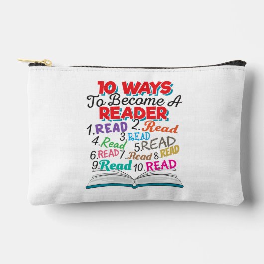 Pochette À Accessoires Book Lover 10 Ways to Become a Reader (Recto)