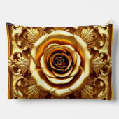 Pochette À Accessoires Bordure de Rose Antique Dorée (Verso)