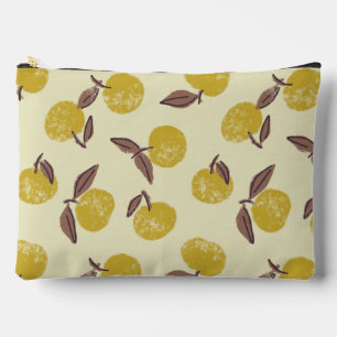 Pochette À Accessoires Bosquet de Citron-Rustique Fruit & Feuille dans de