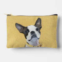Boston Terrier Peinture noir et blanc Chien Art