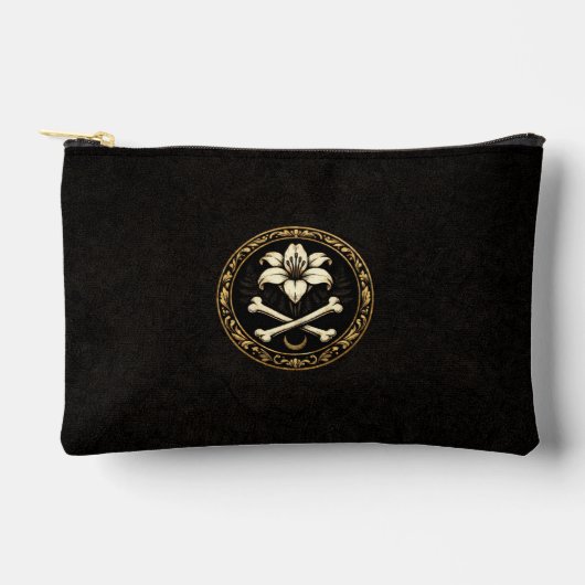 Pochette À Accessoires Botanic & Bones Blason | Lys & Bones Dark Academia (Recto)